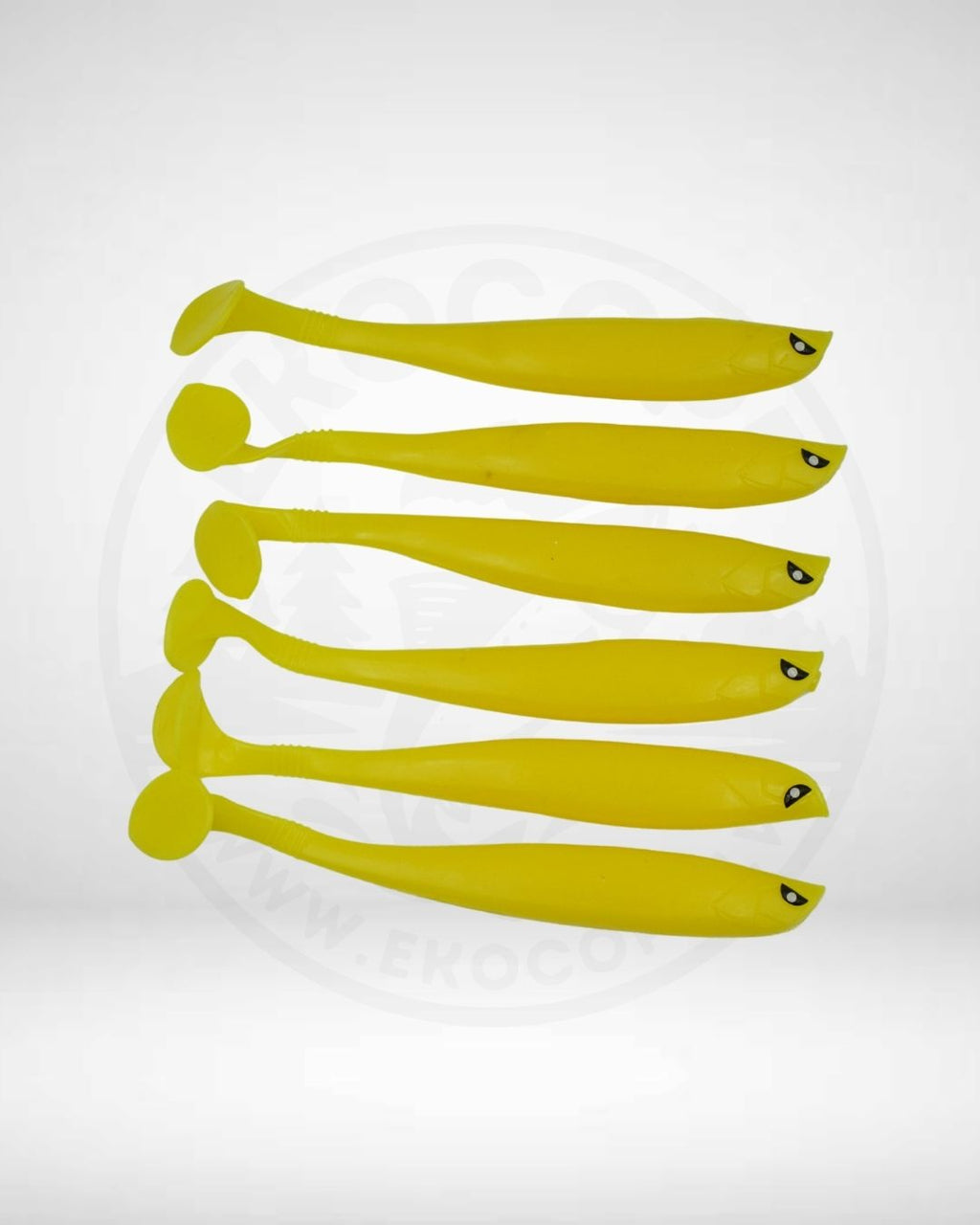Soft Bait Gumijas Zivtiņa Yellow [12cm, 9g] - 6 gab Komplekts