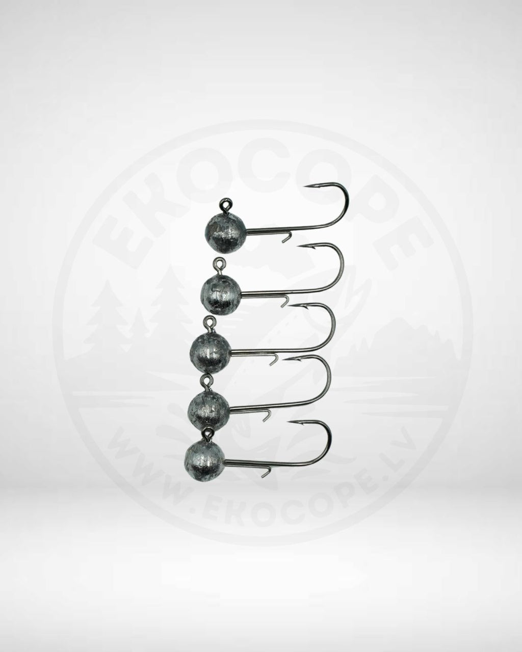 Svina Jig Galvas [3cm, 5g] - 5 gab Komplekts