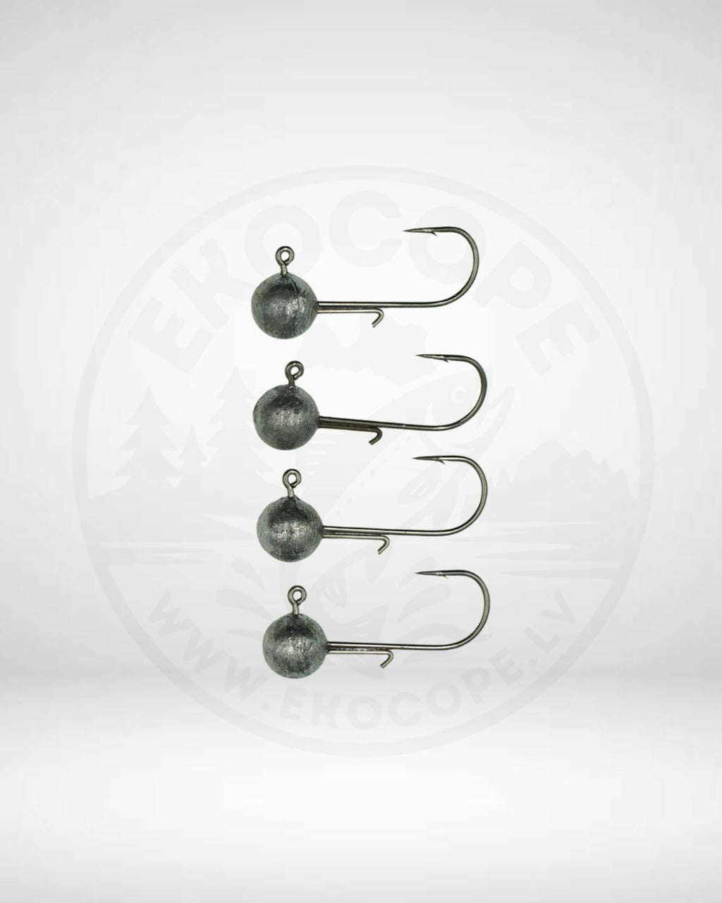 Svina Jig Galvas [4cm, 10g] - 4 gab Komplekts