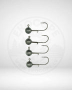 Svina Jig Galvas [4cm, 10g] - 4 gab Komplekts